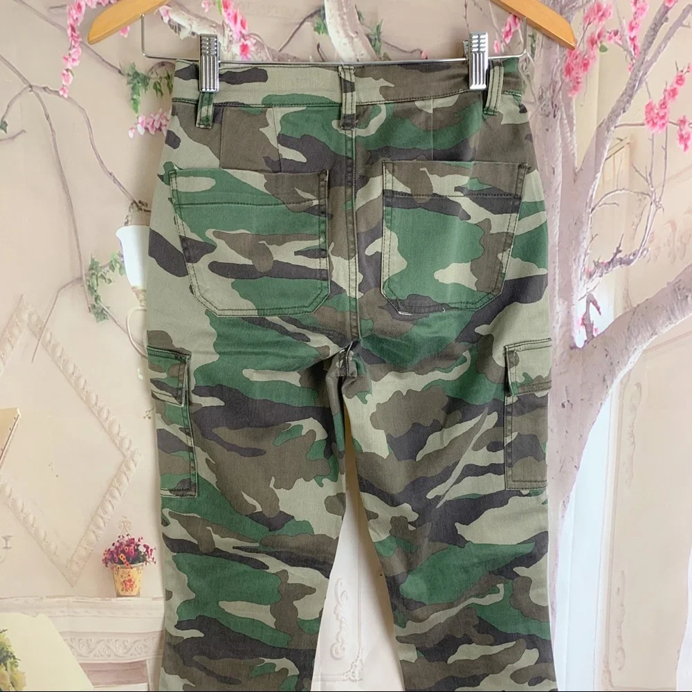 NEW J Crew Skinny Camo Army Fatigue Cargo Pants - Picture 6 of 9
